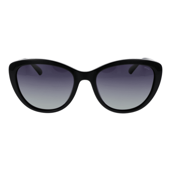 Invu Sonnenbrille B2219 55A – Frontansicht mit Kunststoff Rahmen und Grau Gläsern