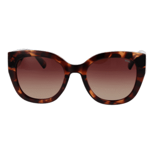 Invu Sonnenbrille B2222 52B – Frontansicht mit Kunststoff Rahmen und Braun Gläsern