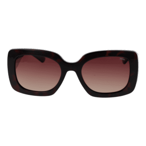 Invu Sonnenbrille B2233 53B – Frontansicht mit Kunststoff Rahmen und Rot Gläsern