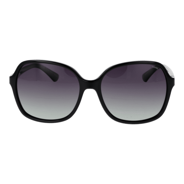 Invu Sonnenbrille B2241 57A – Frontansicht mit Kunststoff Rahmen und Grün Gläsern