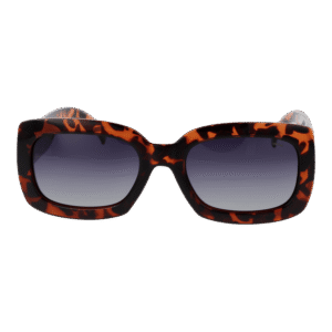 Invu Sonnenbrille B2248 54D – Frontansicht mit Kunststoff Rahmen und Lila Gläsern