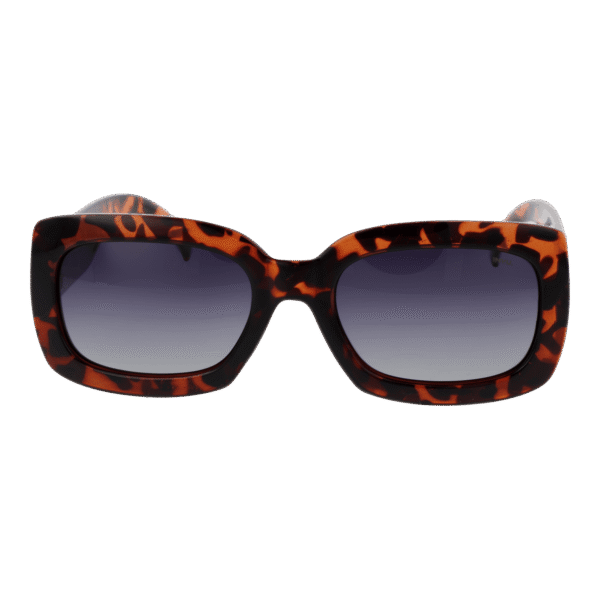 Invu Sonnenbrille B2248 54D – Frontansicht mit Kunststoff Rahmen und Lila Gläsern