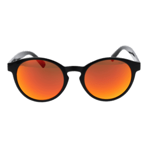 Invu Sonnenbrille B2249 51A – Frontansicht mit Kunststoff Rahmen und Orange Gläsern