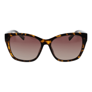 Invu Sonnenbrille B2330 57B – Frontansicht mit Kunststoff Rahmen und Braun Gläsern