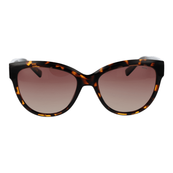 Invu Sonnenbrille B2331 56B – Frontansicht mit Kunststoff Rahmen und Braun Gläsern