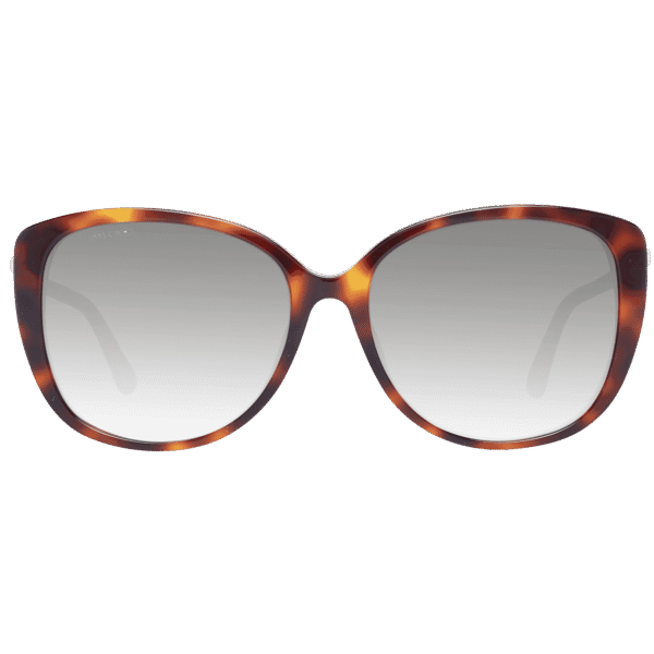 Jimmy Choo Sonnenbrille ALY/F/S 57086HA – Frontansicht mit Metall & Kunststoff Rahmen und Grau Gläsern