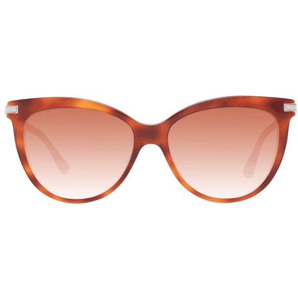 Jimmy Choo Sonnenbrille AXELLE/G/S 560UCHA – Frontansicht mit Kunststoff Rahmen und Orange Gläsern