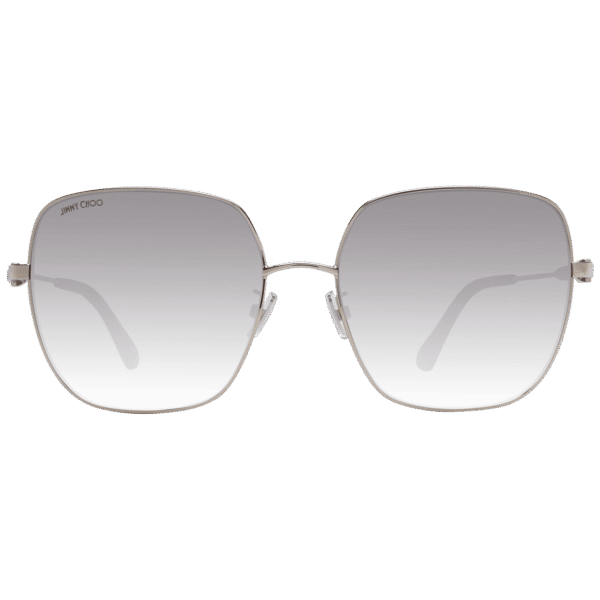 Jimmy Choo Sonnenbrille KORI/G/SK 6006JHA – Frontansicht mit Metall Rahmen und Braun Gläsern