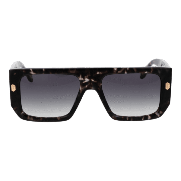 Just Cavalli Sonnenbrille SJC022 56096N – Frontansicht mit Zellulose Azetat Rahmen und Grau Gläsern