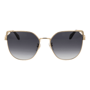 Just Cavalli Sonnenbrille SJC042 580300 – Frontansicht mit Metall Rahmen und Grau Gläsern