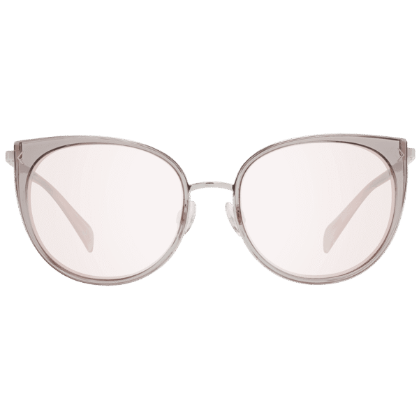Karen Millen Sonnenbrille KM5042 55297 – Frontansicht mit Metall & Kunststoff Rahmen und Rosa Gläsern