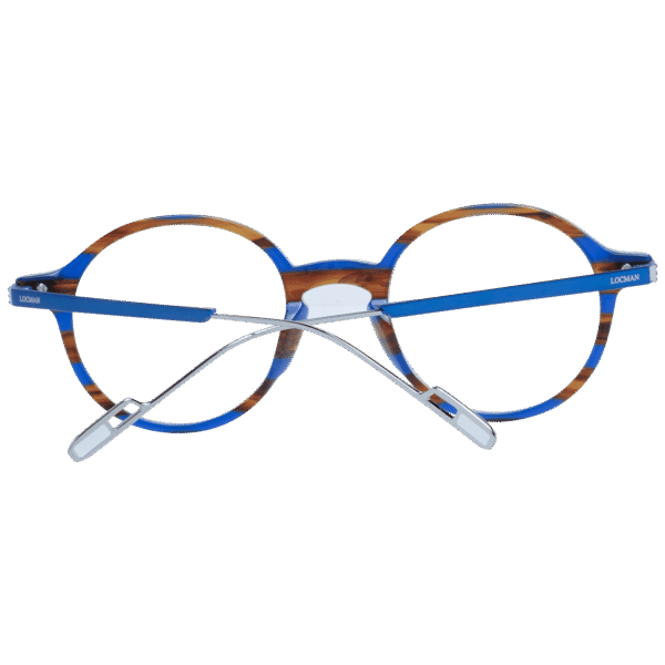 Frontansicht der Locman Brille LOCV002 48DBL – Rahmen Azetat & Metall