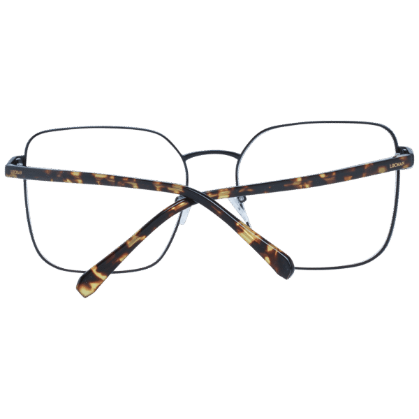 Frontansicht der Locman Brille LOCV005 57BLK – Rahmen Azetat & Metall & Swarovski-Element