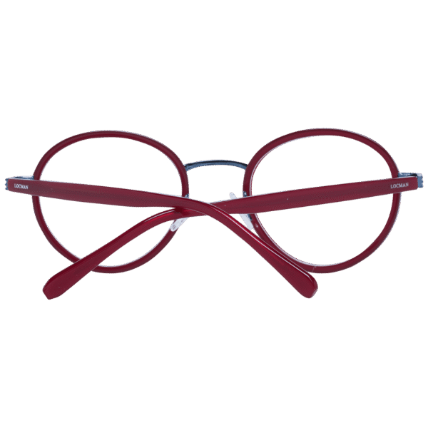 Frontansicht der Locman Brille LOCV006 50RED – Rahmen Azetat & Metall