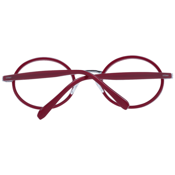 Frontansicht der Locman Brille LOCV007 50RED – Rahmen Azetat & Metall
