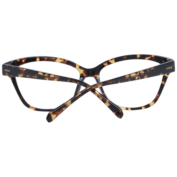 Frontansicht der Locman Brille LOCV015 56DEM – Rahmen Azetat