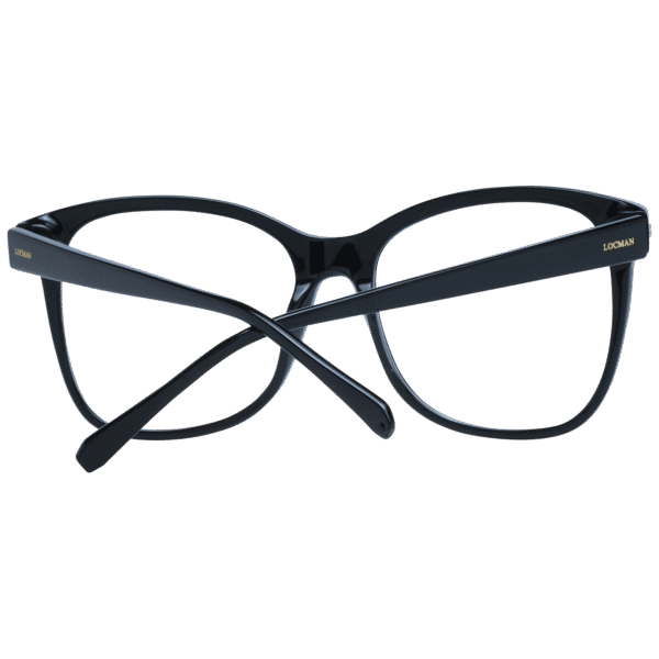Frontansicht der Locman Brille LOCV018 57BLK – Rahmen Azetat