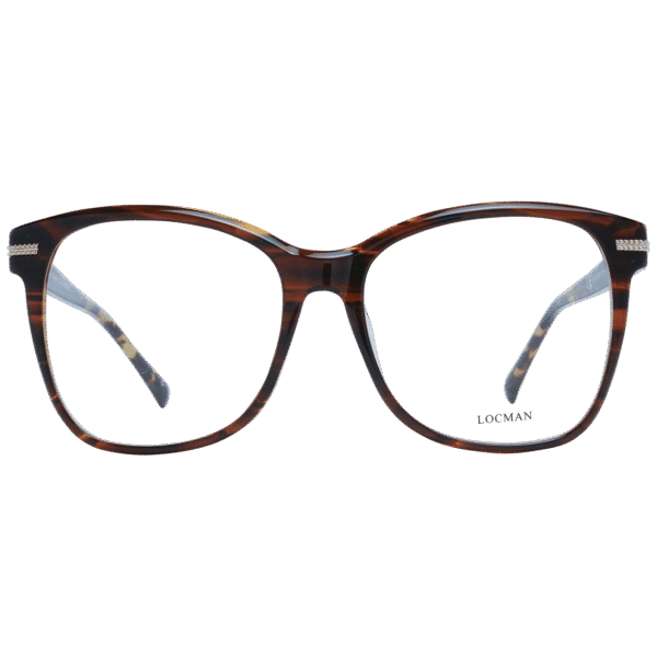 Locman Brille LOCV018 57DEM – 45° Seitenansicht Locman )} Brille LOCV018 57DEM in Braun