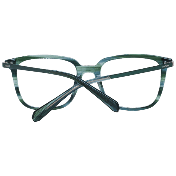 Frontansicht der Locman Brille LOCV020S 53GRN – Rahmen Azetat & Metall