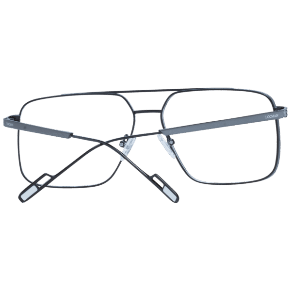 Frontansicht der Locman Brille LOCV021 58BLK – Rahmen Metall