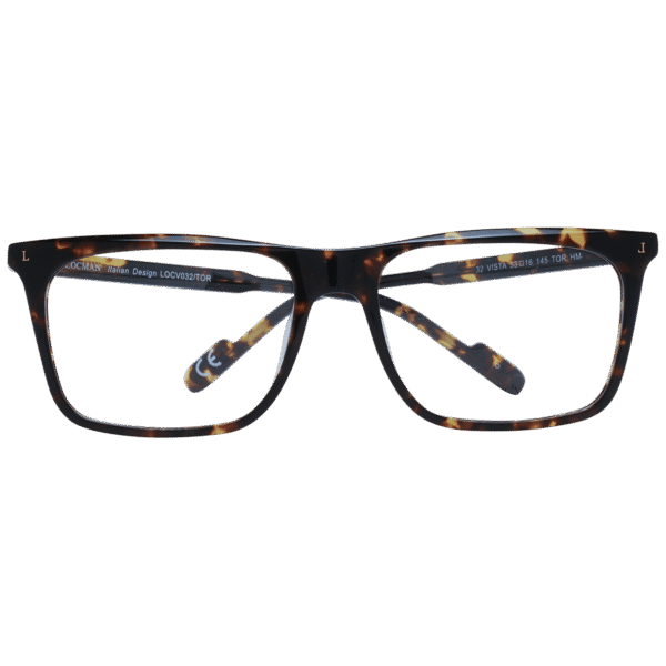 Frontansicht der Locman Brille LOCV032 53TOR – Rahmen Azetat