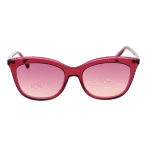 Longchamp Sonnenbrille LO738S 53681 – Frontansicht mit Azetat Rahmen und Pink Gläsern