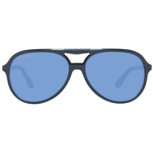 Longines Sonnenbrille LG0003-H 5905V – Frontansicht mit Kunststoff Rahmen und Blau Gläsern