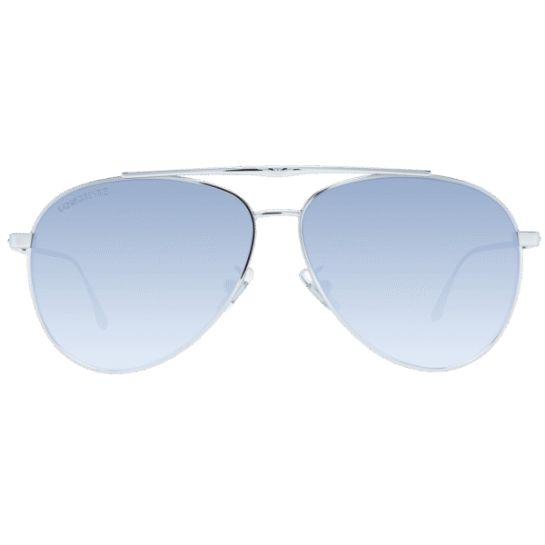 Longines Sonnenbrille LG0005-H 5916C – Frontansicht mit Metall Rahmen und Blau Gläsern