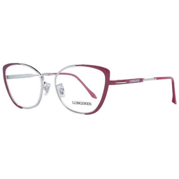 Longines Brille LG5011-H 54069 – 45° Seitenansicht Longines )} Brille LG5011-H 54069 in Burgunder