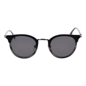 Lozza Sonnenbrille SL2393 4901AL – Frontansicht mit Edelstahl Rahmen und Grau Gläsern