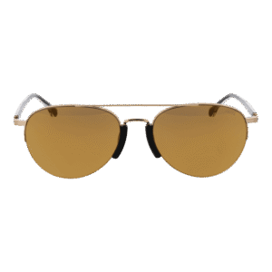 Lozza Sonnenbrille SL2394 57300G – Frontansicht mit Edelstahl Rahmen und Braun Gläsern