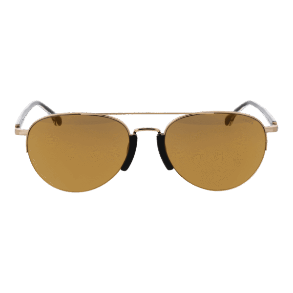 Lozza Sonnenbrille SL2394 57300G – Frontansicht mit Edelstahl Rahmen und Braun Gläsern