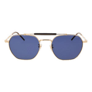 Lozza Sonnenbrille SL2427 560302 – Frontansicht mit Metall Rahmen und Blau Gläsern