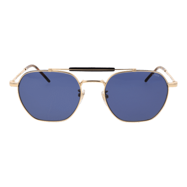 Lozza Sonnenbrille SL2427 560302 – Frontansicht mit Metall Rahmen und Blau Gläsern