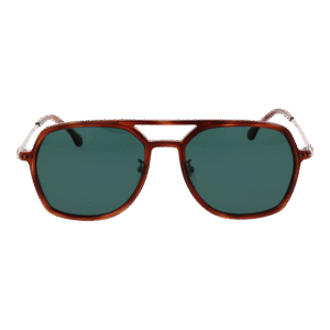 Lozza Sonnenbrille SL4215M56710P – Frontansicht mit Metall Rahmen und Grün Gläsern