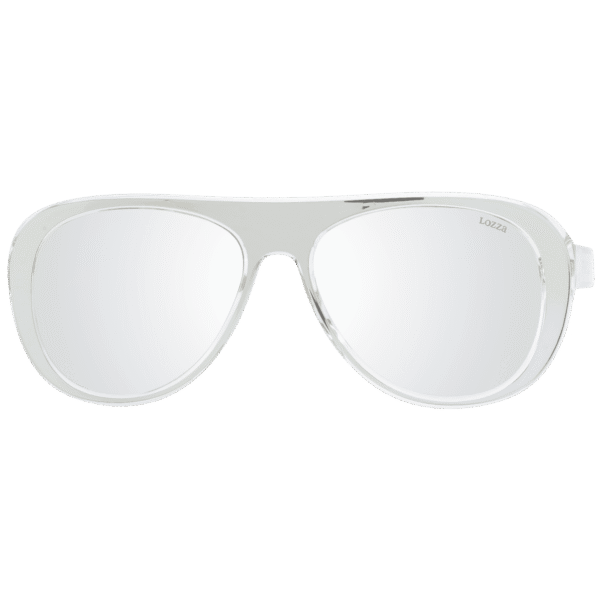 Lozza Sonnenbrille SL4255V 56880X – Frontansicht mit Azetat & Kunststoff Rahmen und Grau Gläsern