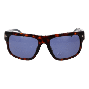 Lozza Sonnenbrille SL4262 580714 – Frontansicht mit Metall Rahmen und Blau Gläsern