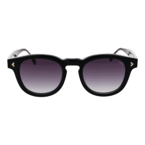 Lozza Sonnenbrille SL4299 490888 – Frontansicht mit Zellulose Azetat Rahmen und Grau Gläsern