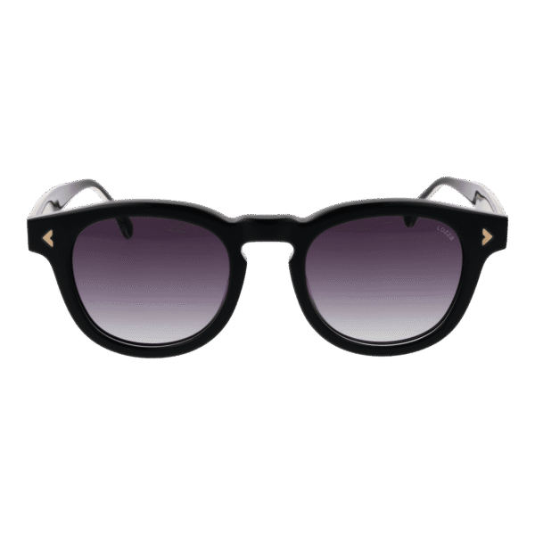 Lozza Sonnenbrille SL4299 490888 – Frontansicht mit Zellulose Azetat Rahmen und Grau Gläsern