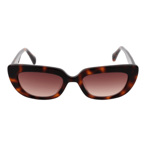 Maje Sonnenbrille MJ5041 50101 – Frontansicht mit Azetat Rahmen und Braun Gläsern