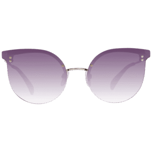 Maje Sonnenbrille MJ7013 58918 – Frontansicht mit Edelstahl Rahmen und Pink Gläsern