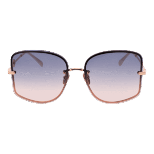 Maje Sonnenbrille MJ7032 60401 – Frontansicht mit Metall Rahmen und Lila Gläsern