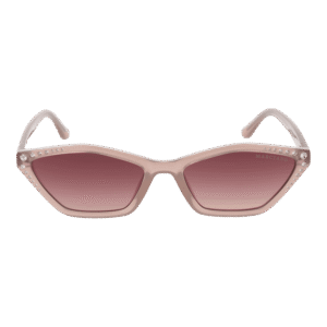 Marciano by Guess Sonnenbrille GM00002 5659T – Frontansicht mit Kunststoff Rahmen und Lila Gläsern