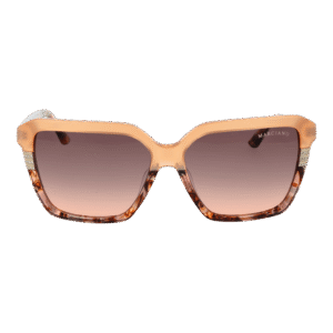 Marciano by Guess Sonnenbrille GM00009 5844F – Frontansicht mit Azetat Rahmen und Braun Gläsern