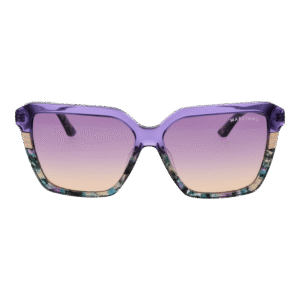 Marciano by Guess Sonnenbrille GM00009 5881Z – Frontansicht mit Azetat Rahmen und Lila Gläsern