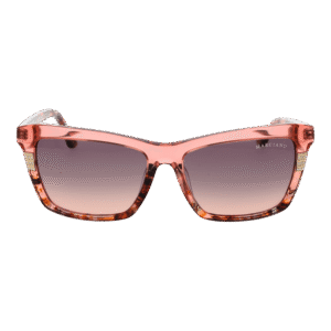 Marciano by Guess Sonnenbrille GM00010 5774F – Frontansicht mit Azetat Rahmen und Braun Gläsern