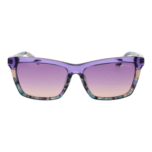 Marciano by Guess Sonnenbrille GM00010 5781Z – Frontansicht mit Azetat Rahmen und Lila Gläsern