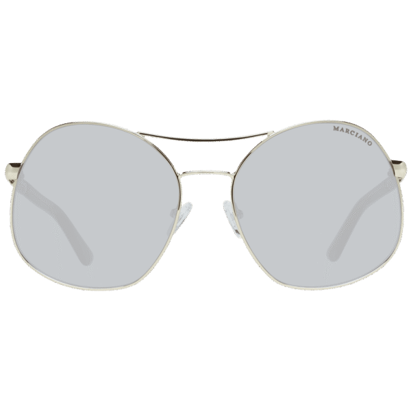 Marciano by Guess Sonnenbrille GM0807 6232C – Frontansicht mit Metall Rahmen und Grau Gläsern