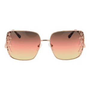 Marciano by Guess Sonnenbrille GM0829 5928T – Frontansicht mit Metall Rahmen und Orange Gläsern