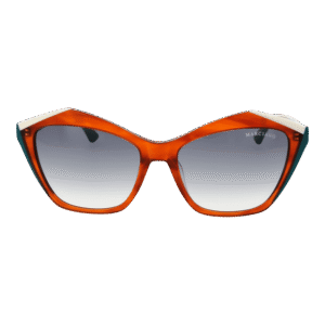 Marciano by Guess Sonnenbrille GM0832 5956B – Frontansicht mit Azetat Rahmen und Blau Gläsern